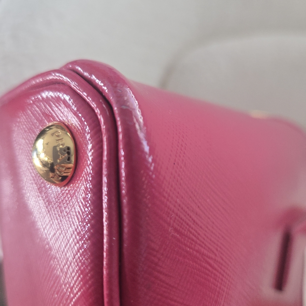PRADA Promenade Small Saffiano Vernice Bag – Peonia Pink - Picture 10 of 17